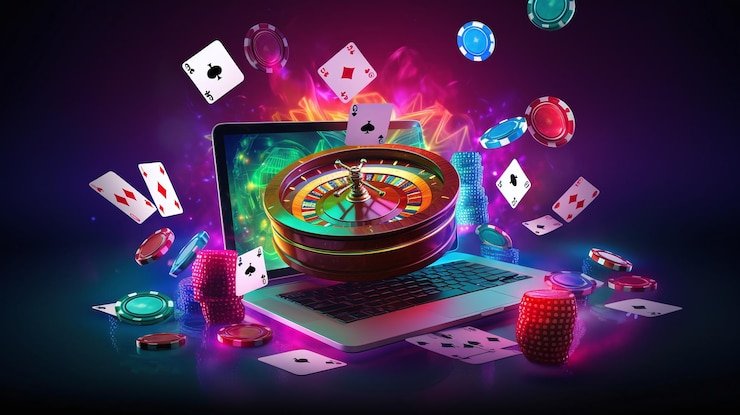 Roda roulette dengan angka dan warna merah-hitam